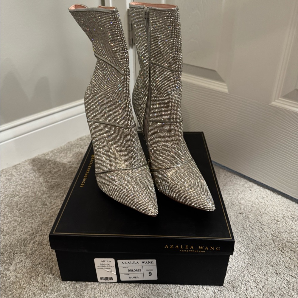 Silver Women's Boots
